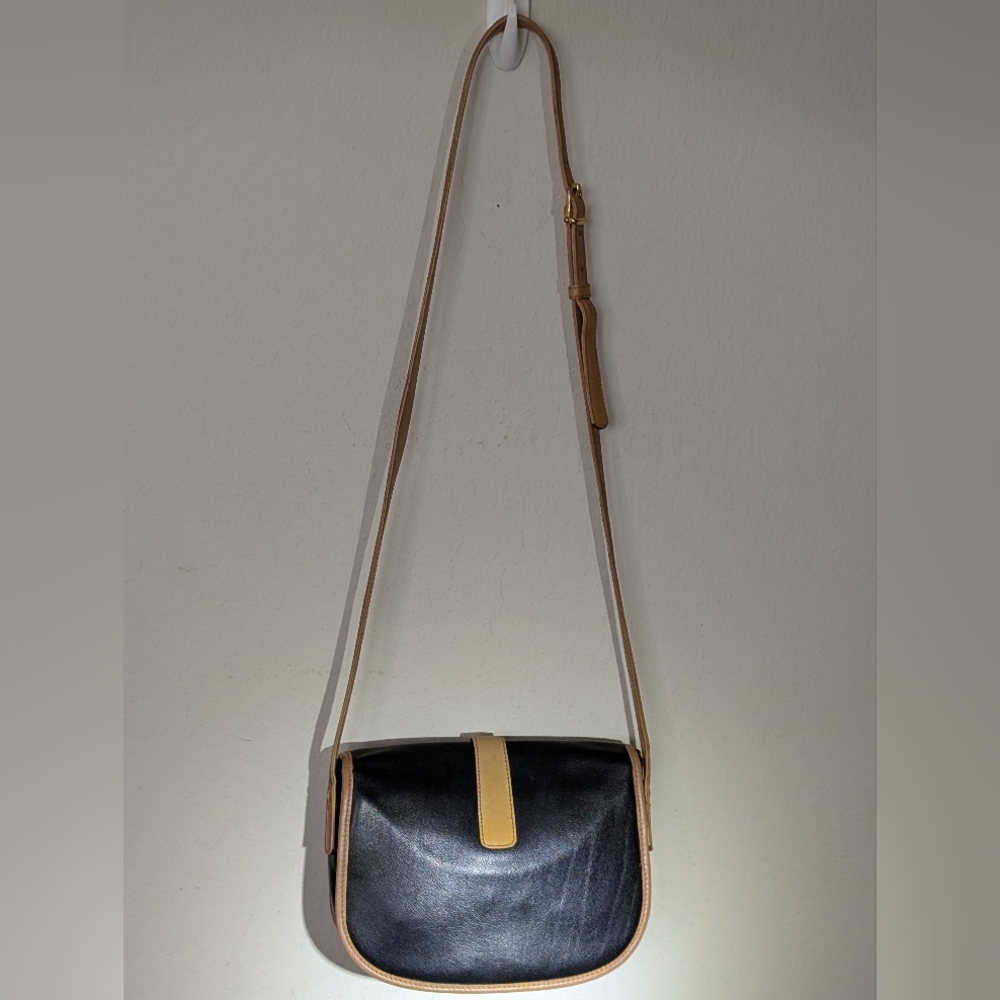 Celine Black and Tan Leather Crossbody Bag - Picture 9 of 16